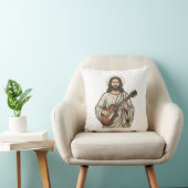 Coussin Conception de chemise à gravure de guitariste sacr (Chaise)