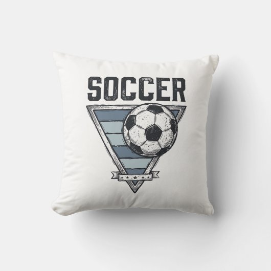 Coussin Conception de chemise de badge de triangle de ball (Recto)