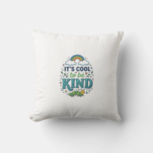 Coussin Conception de chemise de chenille arc-en-ciel Cool