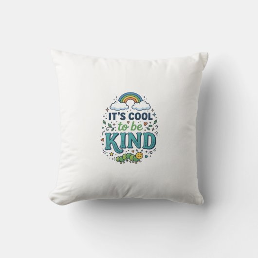 Coussin Conception de chemise de chenille arc-en-ciel Cool (Recto)