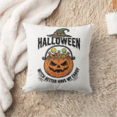 Coussin Conception de chemise de citrouille de bonbon de s (Couverture)