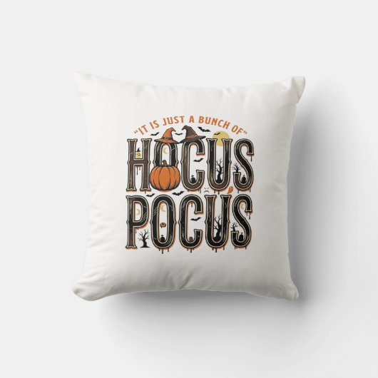 Coussin Conception de chemise de citrouille d'Halloween Ho (Recto)