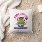 Coussin Conception de chemise de fierté de grenouille Bi d (Couverture)