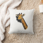 Coussin Conception de chemise de girafe mignonne gravée vi (Couverture)