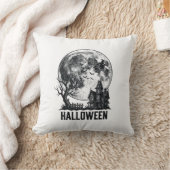 Coussin Conception de chemise de lune de maison hantée Hal (Couverture)
