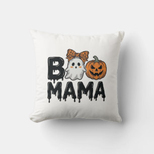 Coussin Conception de chemise de maman fantôme Halloween c