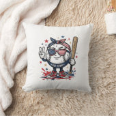 Coussin Conception de chemise de mascotte de baseball patr (Couverture)