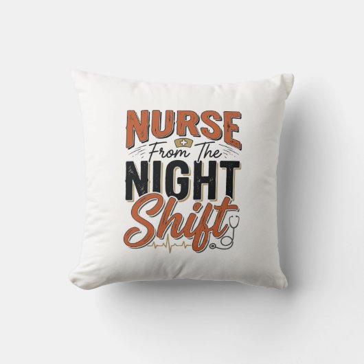 Coussin Conception de chemise de nuit de garde d'infirmièr (Recto)