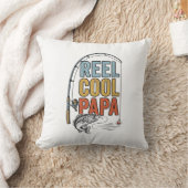 Coussin Conception de chemise de pêche Reel Cool Papa_1 (Couverture)