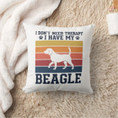 Coussin Conception de chemise de thérapie de chien Beagle  (Couverture)