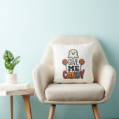 Coussin Conception de chemise fantôme Halloween vintage do (Chaise)