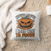 Coussin Conception de chemise Halloween Citrouille de vin (Couverture)