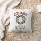 Coussin Conception de chemise Halloween disco fantôme Cree (Couverture)