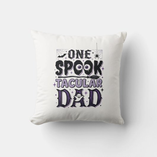 Coussin Conception de chemise Halloween pour papa rétro Sp (Recto)