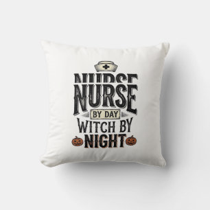 Coussin Conception de chemise Halloween Sorcière de nuit I