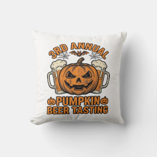 Coussin Conception de chemise Halloween vintage de dégusta