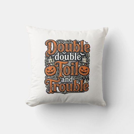 Coussin Conception de chemise Halloween Vintage Double Toi (Recto)