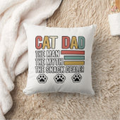 Coussin Conception de chemise pour vendeur de snacks drôle (Couverture)