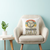 Coussin Conception de chemise rétro pour papa de volleybal (Chaise)