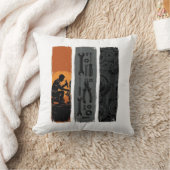 Coussin Conception de chemise triptyque d'outils de mécani (Couverture)