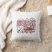 Coussin Conception de chemise vectorielle Cute Nurse Bow H (Couverture)
