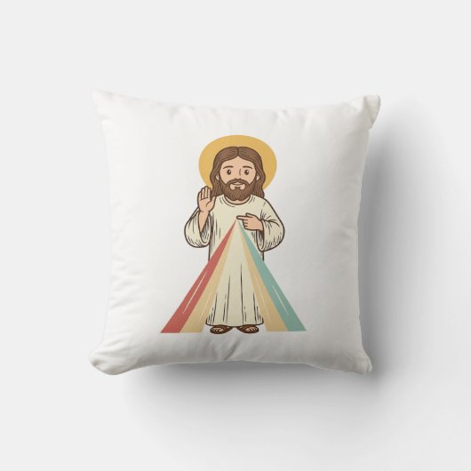 Coussin Conception de chemise vectorielle de bénédiction r (Recto)