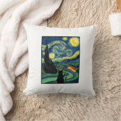 Coussin Conception de chemise vectorielle de paysage noctu (Couverture)