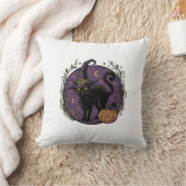 Coussin Conception de chemise vectorielle Halloween Chat S (Couverture)