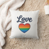 Coussin Conception de chemise vectorielle Love Rainbow Hea (Couverture)