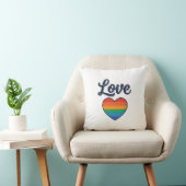 Coussin Conception de chemise vectorielle Love Rainbow Hea (Chaise)