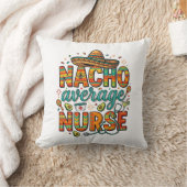 Coussin Conception de chemise vectorielle Nacho Average Nu (Couverture)