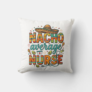 Coussin Conception de chemise vectorielle Nacho Average Nu