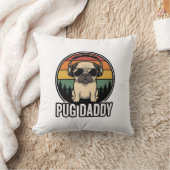 Coussin Conception de chemise vectorielle pour chien Pug D (Couverture)