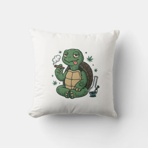 Coussin Conception de chemise vectorielle tortue stoner vi