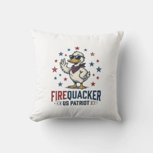 Coussin Conception de chemise vintage canard patriotique F