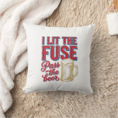 Coussin Conception de chemise vintage Feu d'artifice Bière (Couverture)