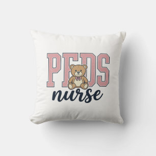 Coussin Conception de chemise vintage Ourson Infirmière en