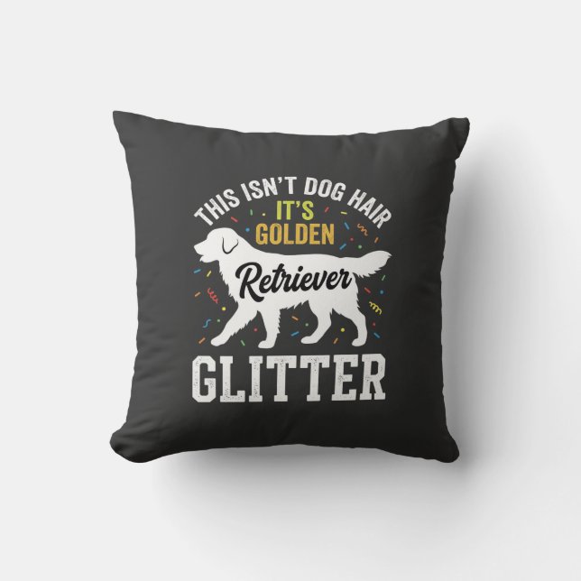 Coussin Conception de cheveux de chien Retriever doré pail (Recto)