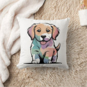 Coussin Conception de chiot mignon (Couverture)