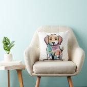 Coussin Conception de chiot mignon (Chaise)