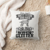 Coussin Conception de citation de cheveux de chien drôle d (Couverture)