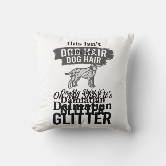 Coussin Conception de citation de cheveux de chien drôle d (Recto)