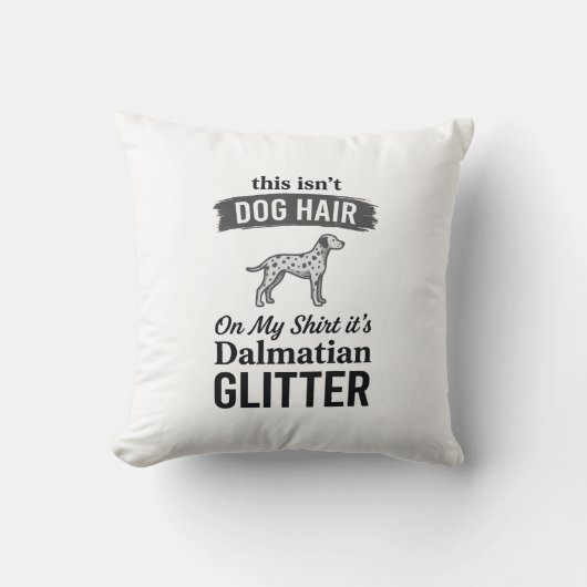 Coussin Conception de citation de cheveux de chien drôle d (Recto)