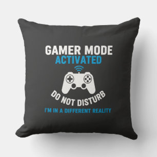 Coussin Conception de citation de jeu drôle Mode Gamer Act