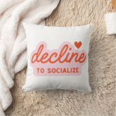 Coussin Conception de citation drôle d'introverti déclinan (Couverture)