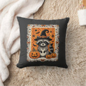 Coussin Conception de citrouille d'Halloween de raton lave (Couverture)
