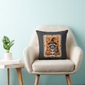 Coussin Conception de citrouille d'Halloween de raton lave (Chaise)