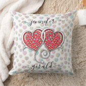 Coussin Conception de cœurs entrelacés pour la Saint-Valen (Couverture)