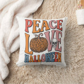 Coussin Conception de crâne de citrouille Halloween d'amou (Couverture)