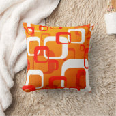 Coussin Conception de cube rétro orange (Couverture)